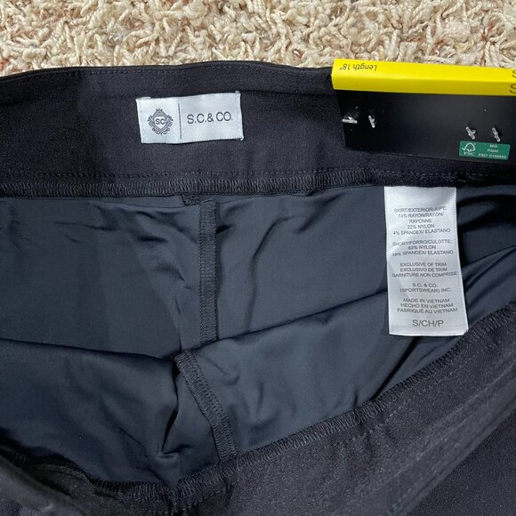 S.C. & CO. Women's Tummy Control Skort Black, Size Small (New) - Picture 10 of 16